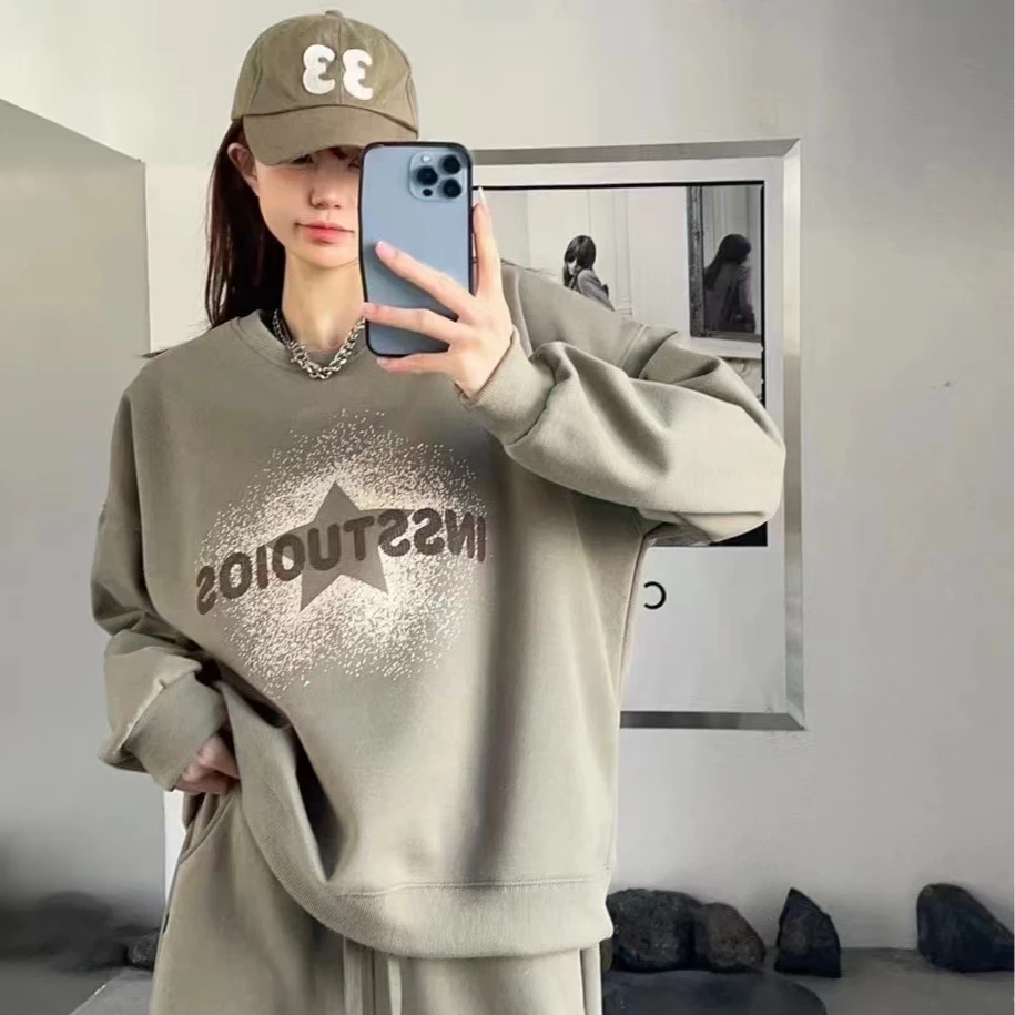 1830印花字母女士秋季新款卫衣