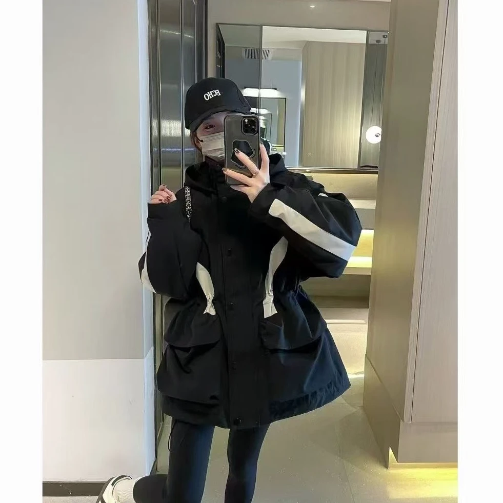 618纯色百搭女士加厚棉服