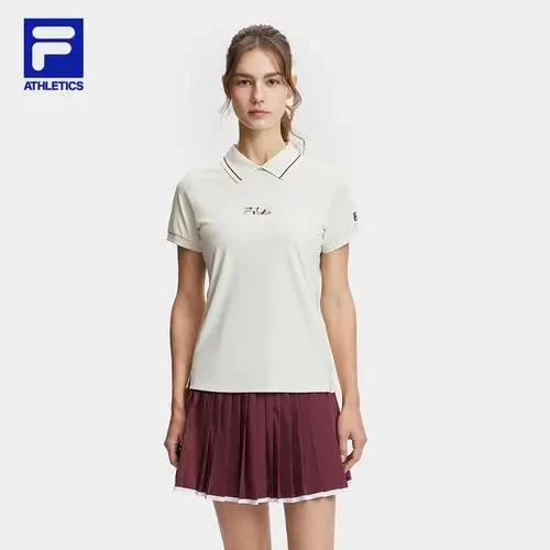 Fila/斐乐春夏新款【运动休闲时尚百搭舒适】透气针织T恤A11W423107