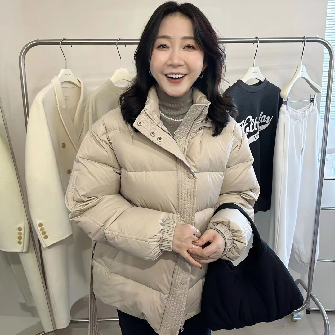 WIDELIA田婧冬季新品保暖羽绒服女短款收腰显瘦韩版外套女935322