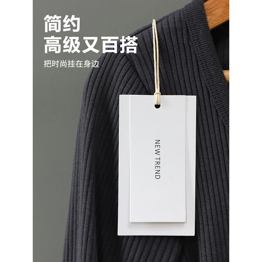 现货吊牌定制logo服装店标签衣服挂牌定做女装童装吊卡订做通用制