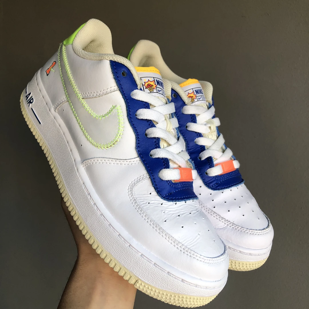 40码公价500 AF1白绿鞋头小裂纹 95新耐克休闲鞋 FB1393-111