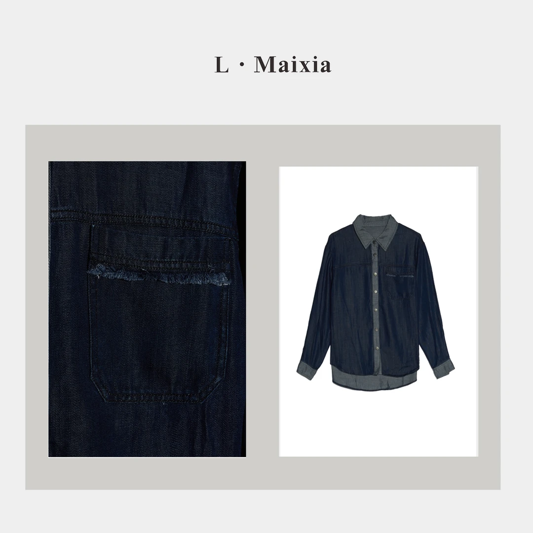 L.MAIXIA/露·玛莉先2024女士牛仔上衣ZX-24686