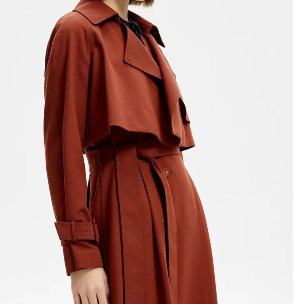 L.Maixia/露玛莉先2024新款女士风衣F-12358