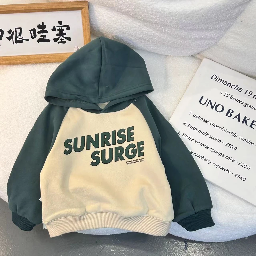 【LAOHE】WY-312 亲子新品春款休闲春季加绒ol秋季时尚宝宝秋款卫衣