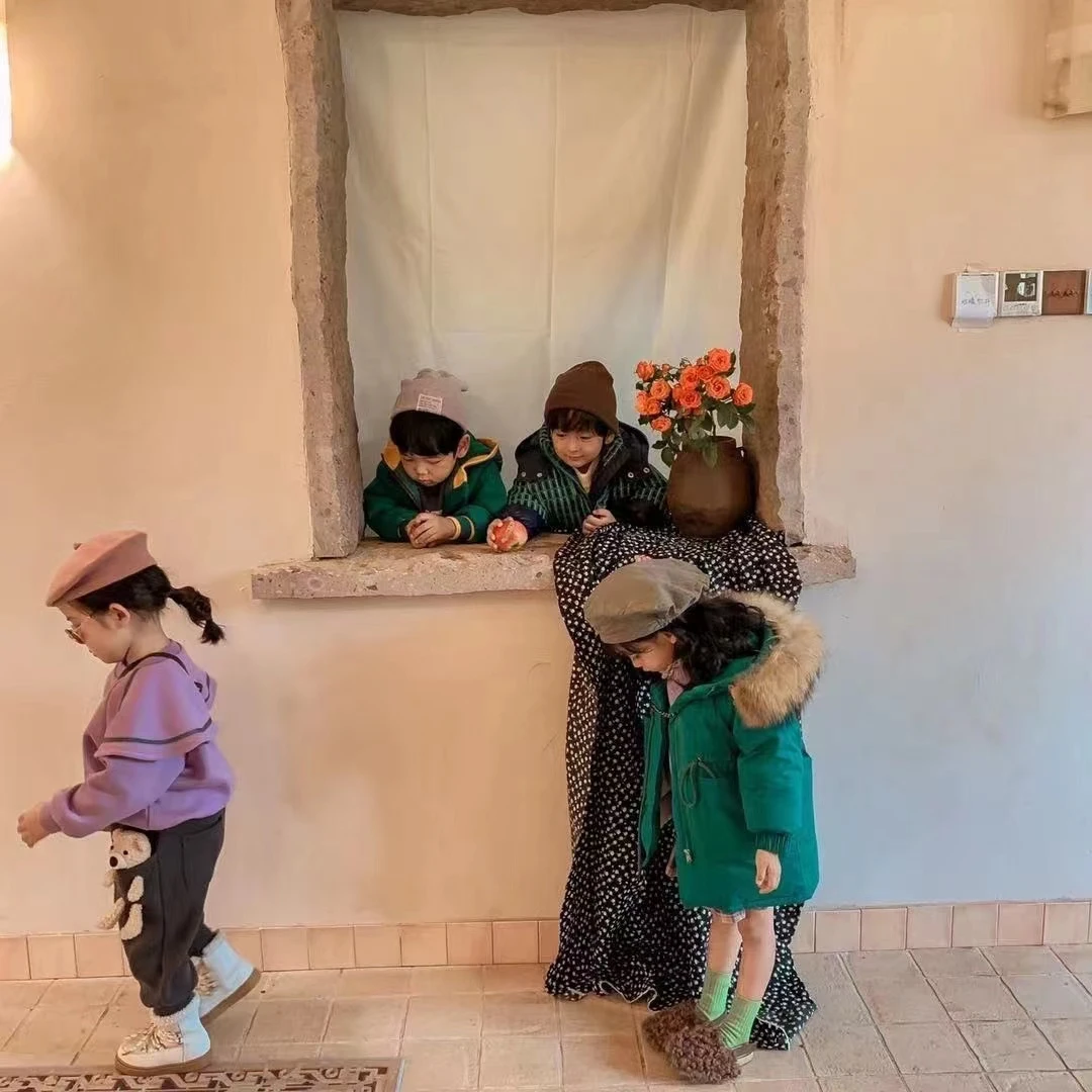 【LAOHE】YRF-090  双色 童装休闲羽绒服 两面穿羽绒服