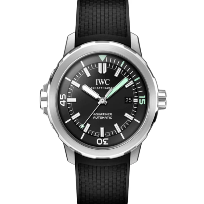 99新 IWC/万国 海洋时计IW328802自动机械防水黑盘夜光男士款手表