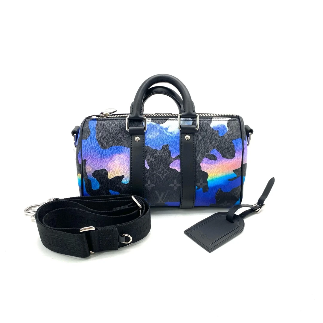 全新未使用 LouisVuitton/路易威登 限量款keepall25斜挎包 25/15
