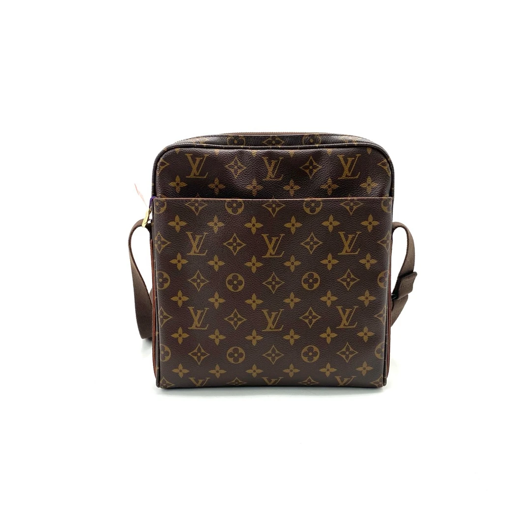 95新 LouisVuitton/路易威登 棕老花斜挎包 尺寸25/27