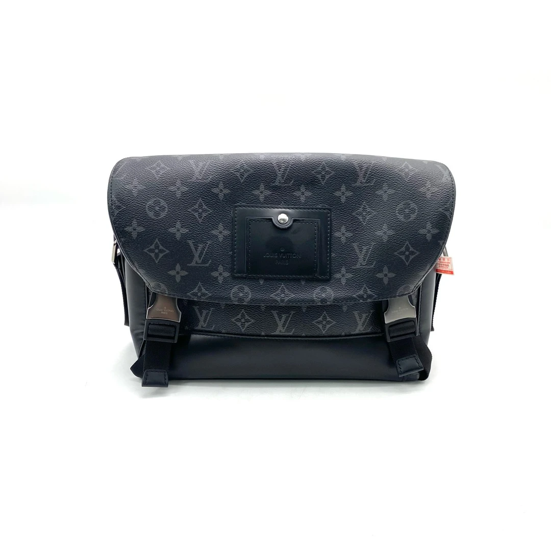 全新未使用 LouisVuitton/路易威登 黑老花voyager邮差包 33/22