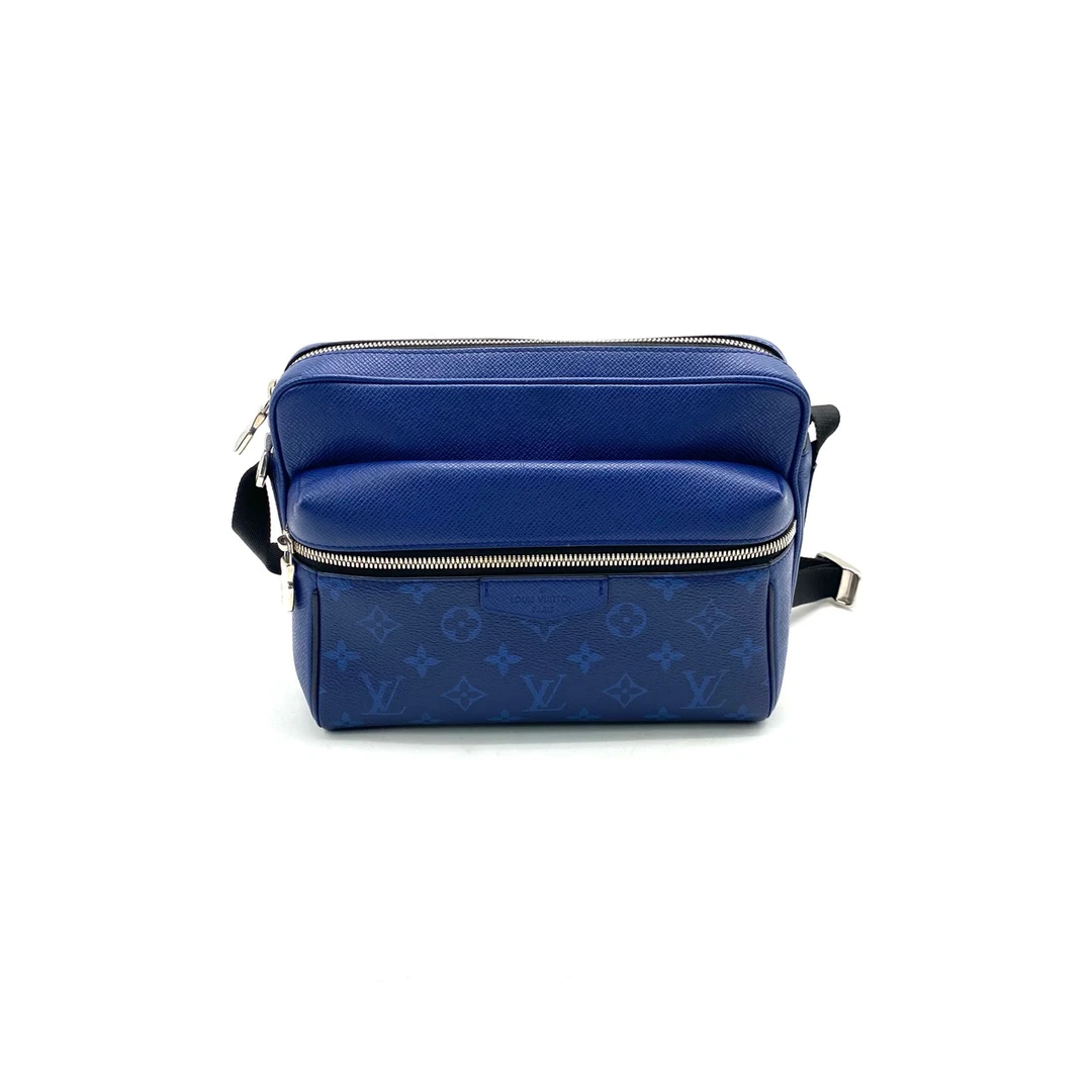 95新 LouisVuitton/路易威登 电光蓝outdoor邮差包 尺寸26/20