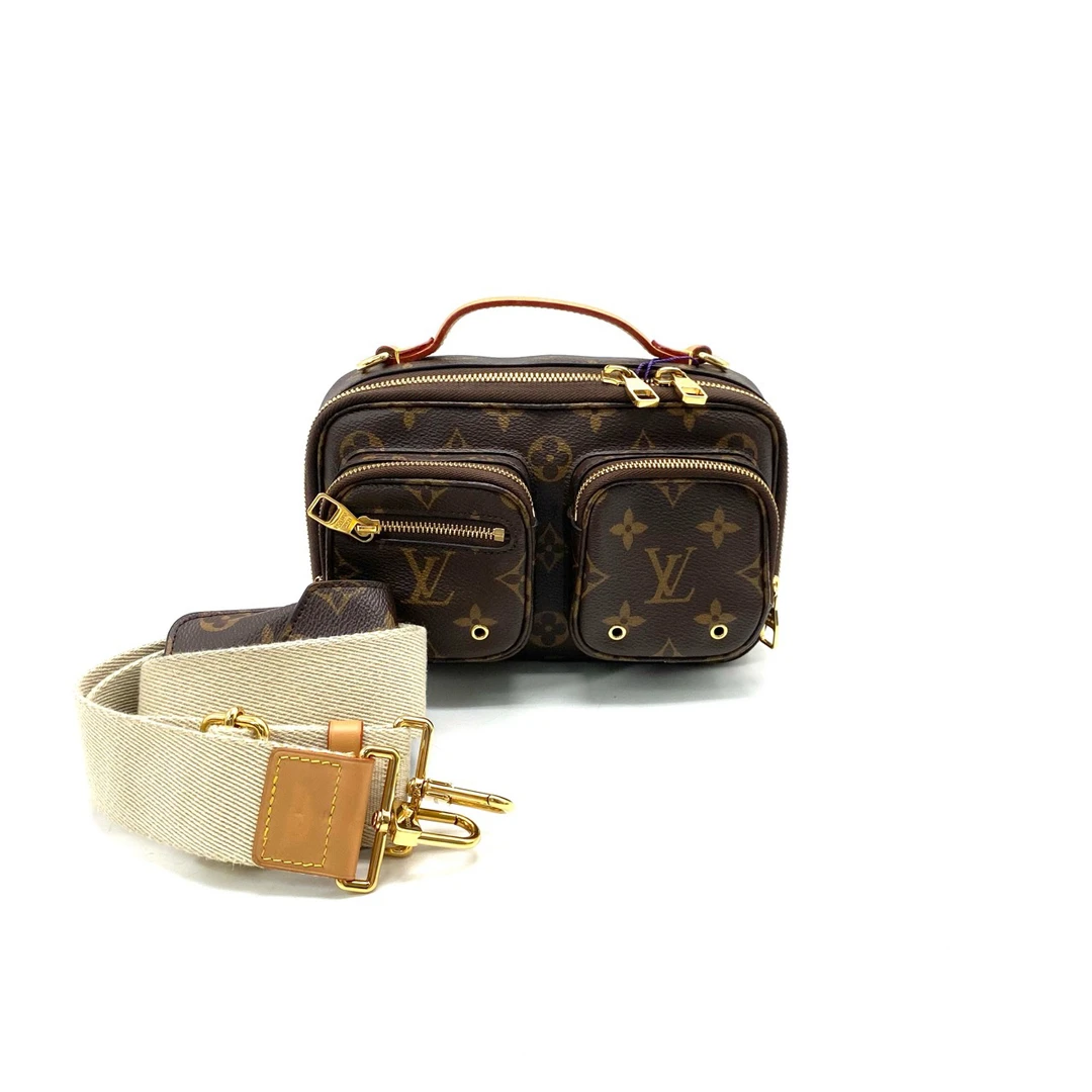 95新 LouisVuitton/路易威登 老花utility斜挎包 尺寸20/13