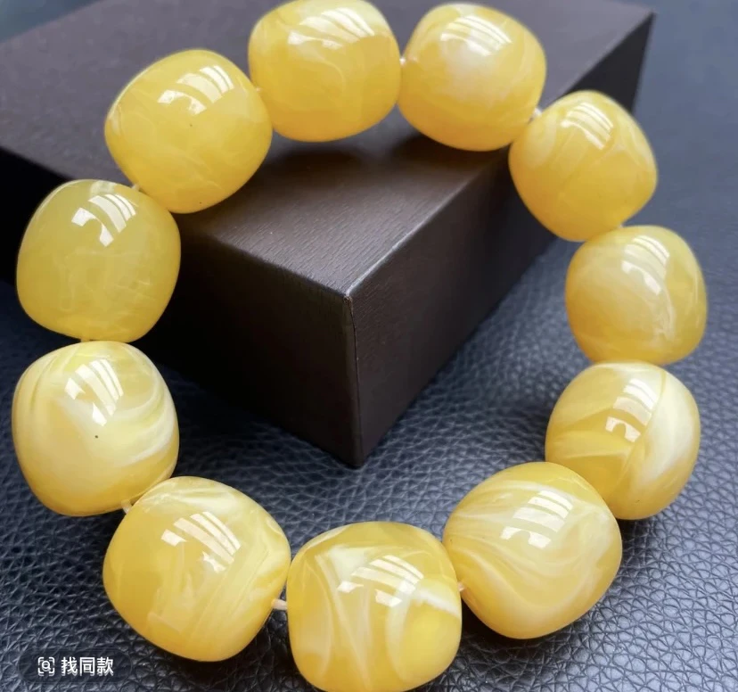 【镇店收藏 正品保障】 341甄选黄色男女手链欧若风