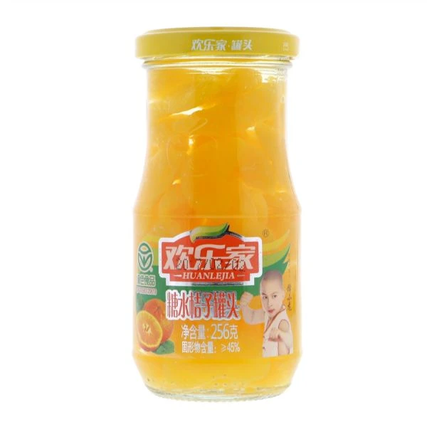 欢乐家 糖水橘子罐头 256g/瓶
