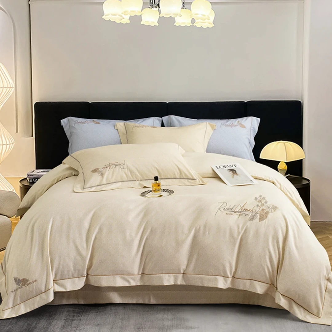 【加厚磨毛100支】新疆长绒棉四件套