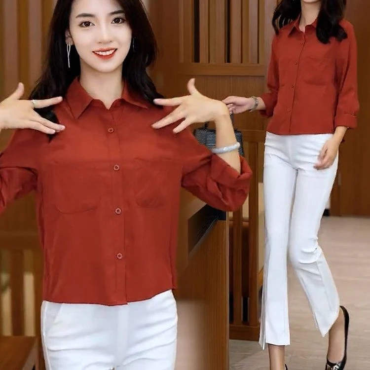 高级感短袖衬衫女装2024夏季新款时尚减龄衬衣小个子休闲百搭上衣