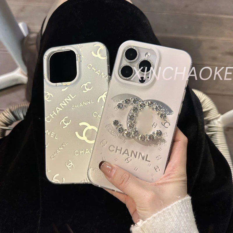 【烫银磨砂小香】适用苹果16promax/15/14/13/12/11高级软边手机壳