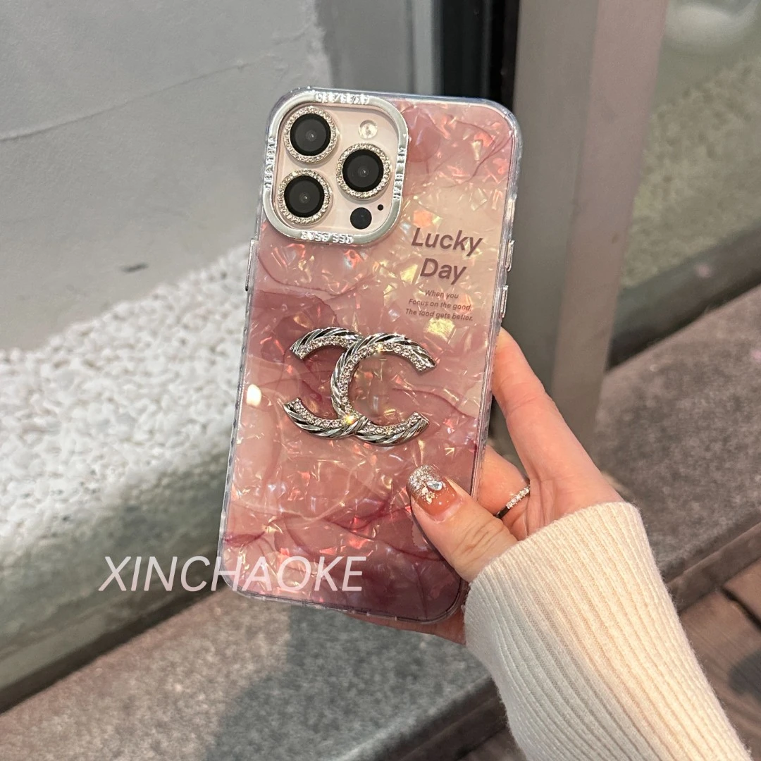 【贝壳纹晕染】苹果15promax手机壳14pro高级13软边12全包防摔11ins