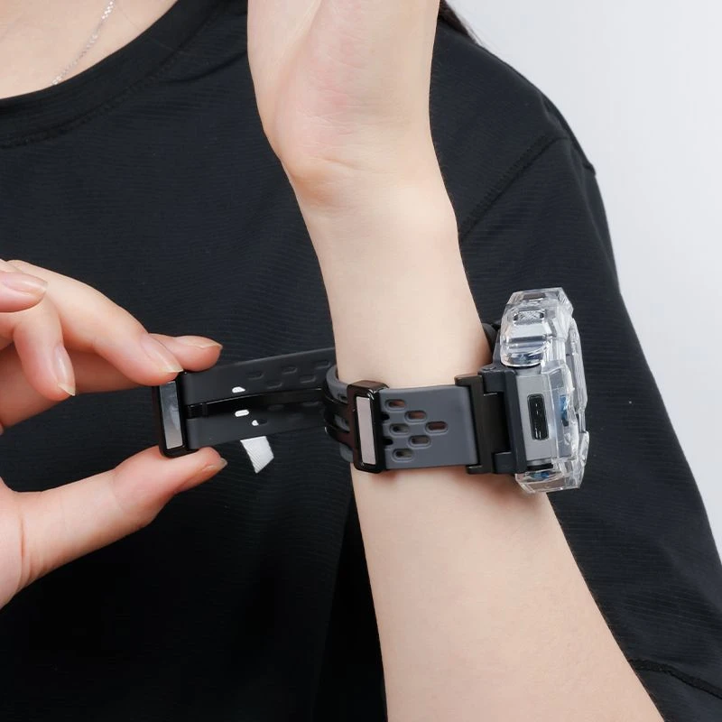 适用小天才电话手表表带Z8/D1/D2/Y03/Q1A/Z5/Z6/Z1S网洞磁吸表带