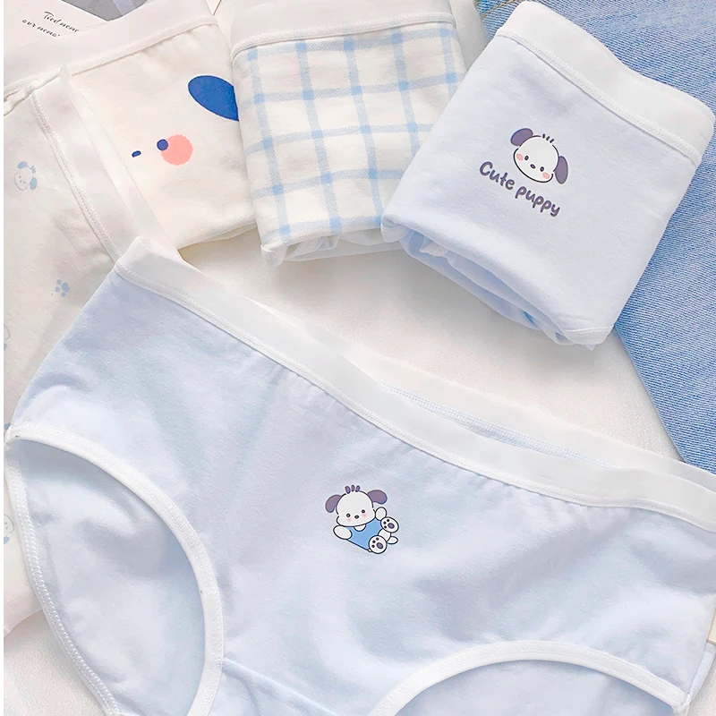 恰恰狗~5A抗菌A类婴儿棉女生内裤纯棉透气中腰短裤夏季薄款全棉档