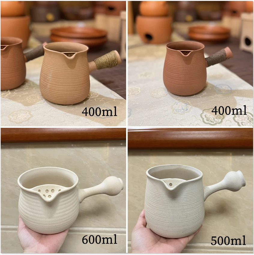 陶壶煮茶器中式侧把茶壶罐罐茶烤茶老白茶专用煮茶壶泡茶壶