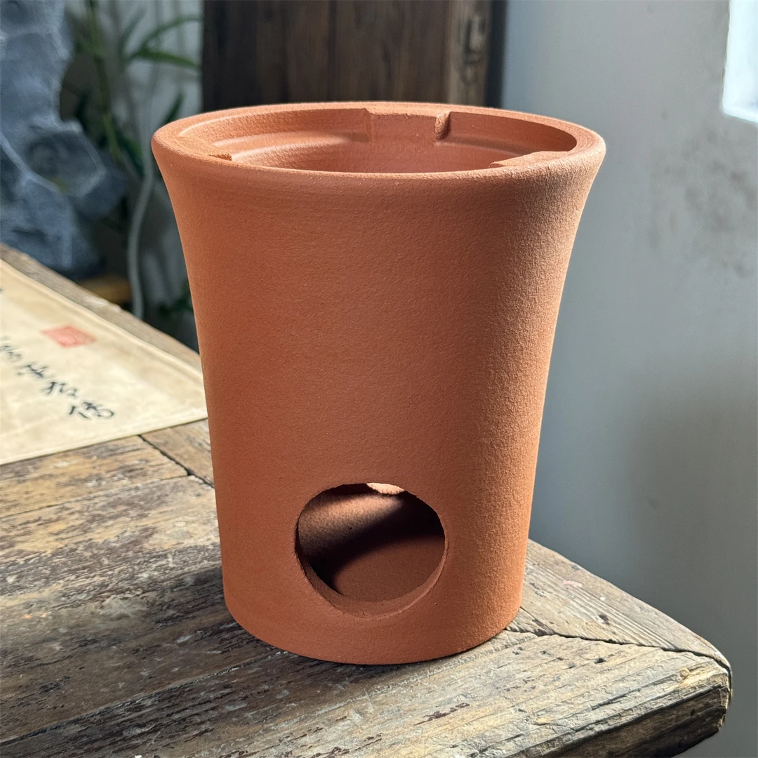 【红泥小高炉】潮州红泥煮茶炉炭炉烧水炉红泥高炉煮茶器红泥小火炉