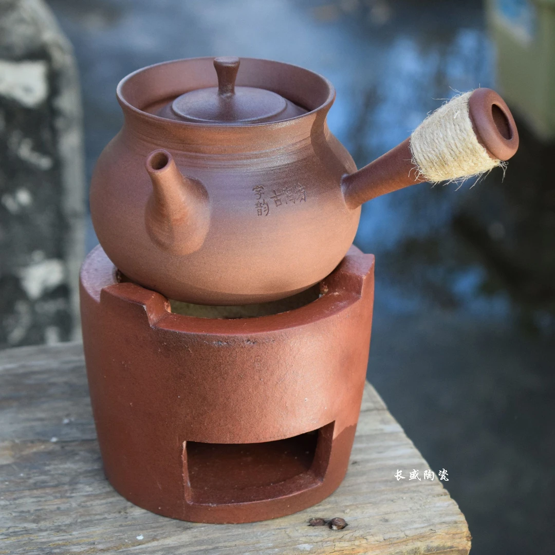 【迷你煮茶套组】古陶坊小小迷你炉陶壶小风炉潮州茶具
