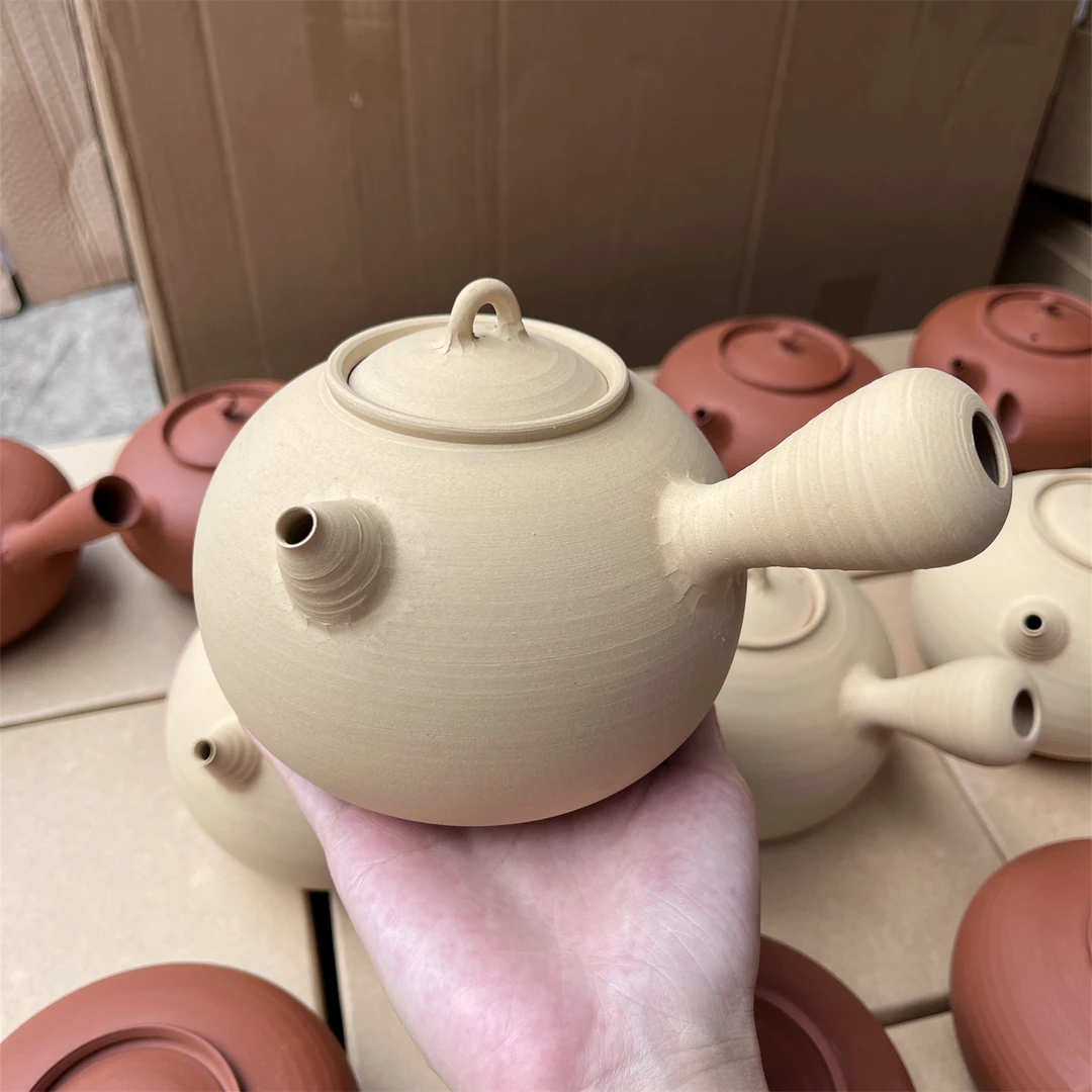 【叶乔】潮州手拉壶砂铫壶薄胎朱泥白泥煮水壶