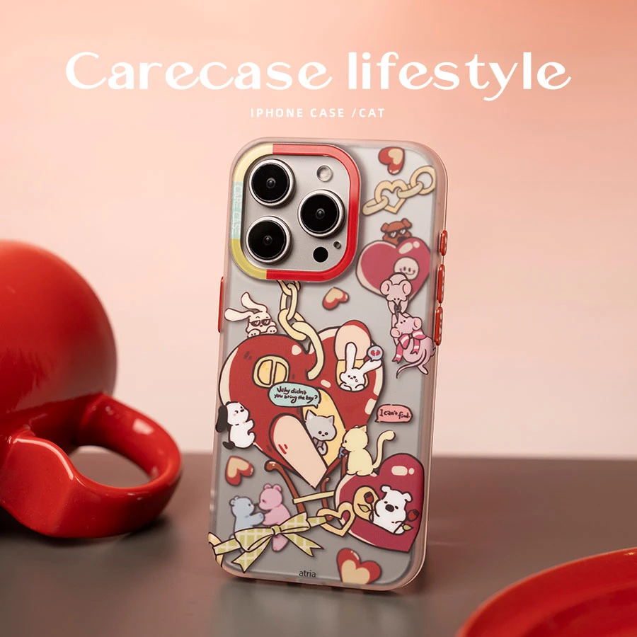carecase爱心动物乐园手机壳 适用于苹果iPhone 15 14 13 Pro Max