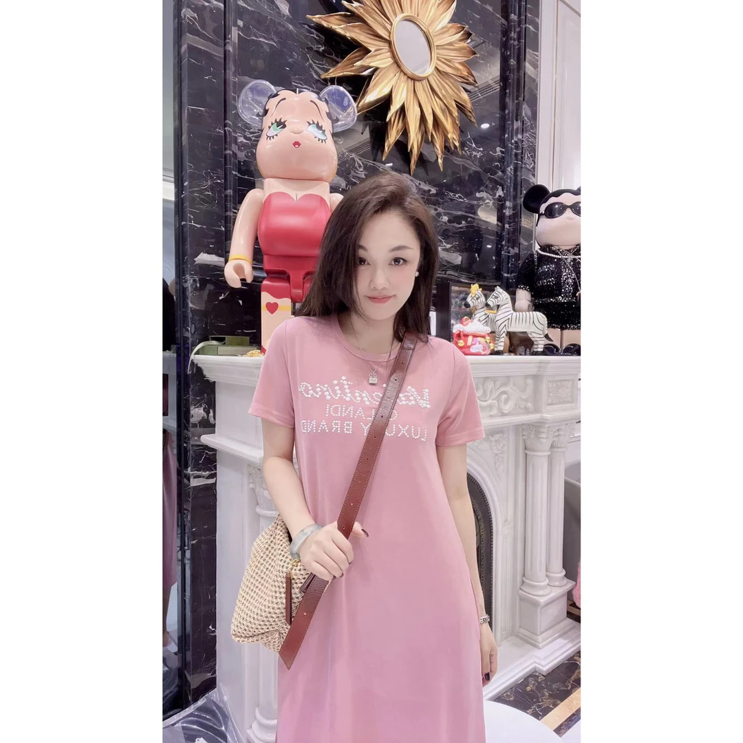 包嫂-小版【珠珠】短袖裙女打底半袖休闲夏2024款连衣裙爆款