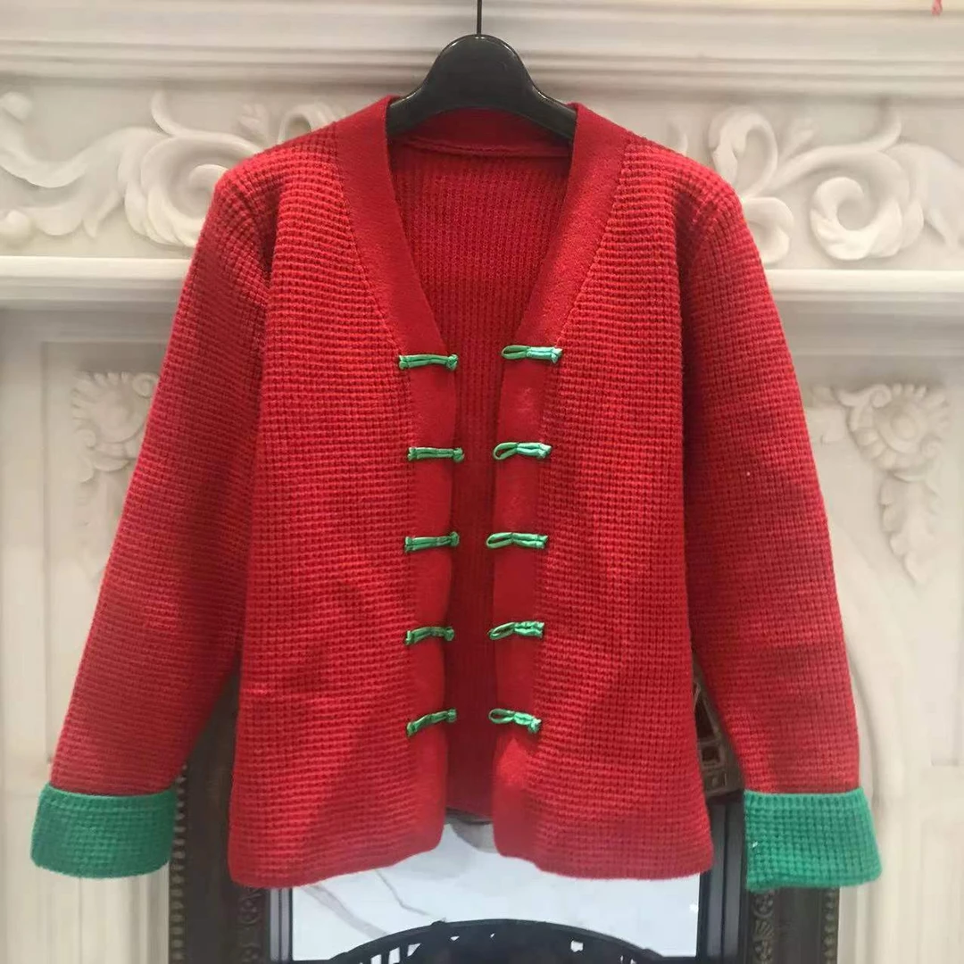 【20229048】毛衣毛线衫女2024秋冬新款慵懒风毛衣外套MK