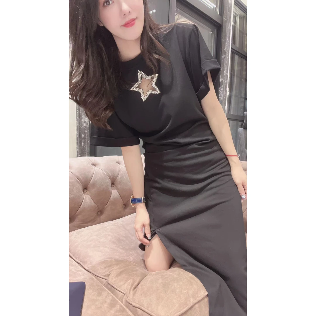 包嫂-【72006】短袖裙女打底半袖休闲夏2024款连衣裙爆款