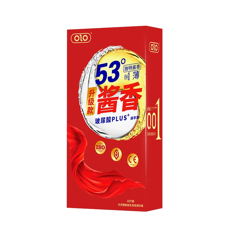 OLO53度酱香避孕套超薄玻尿酸避孕套超薄安全套