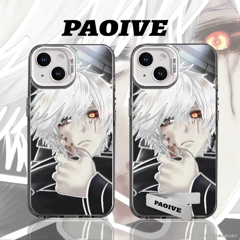 金木研适用于创意动漫苹果16华为一加oppo小米手机防摔壳Paoive