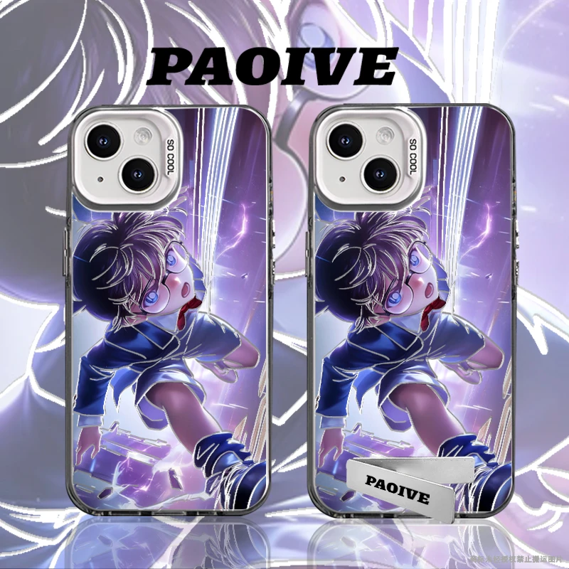 横版柯南适用于创意动漫苹果16华为一加oppo小米手机防摔壳Paoive