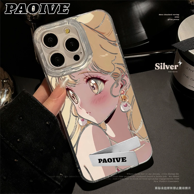 新美少女战士适用于创意动漫苹果15华为一加小米手机防摔壳Paoive