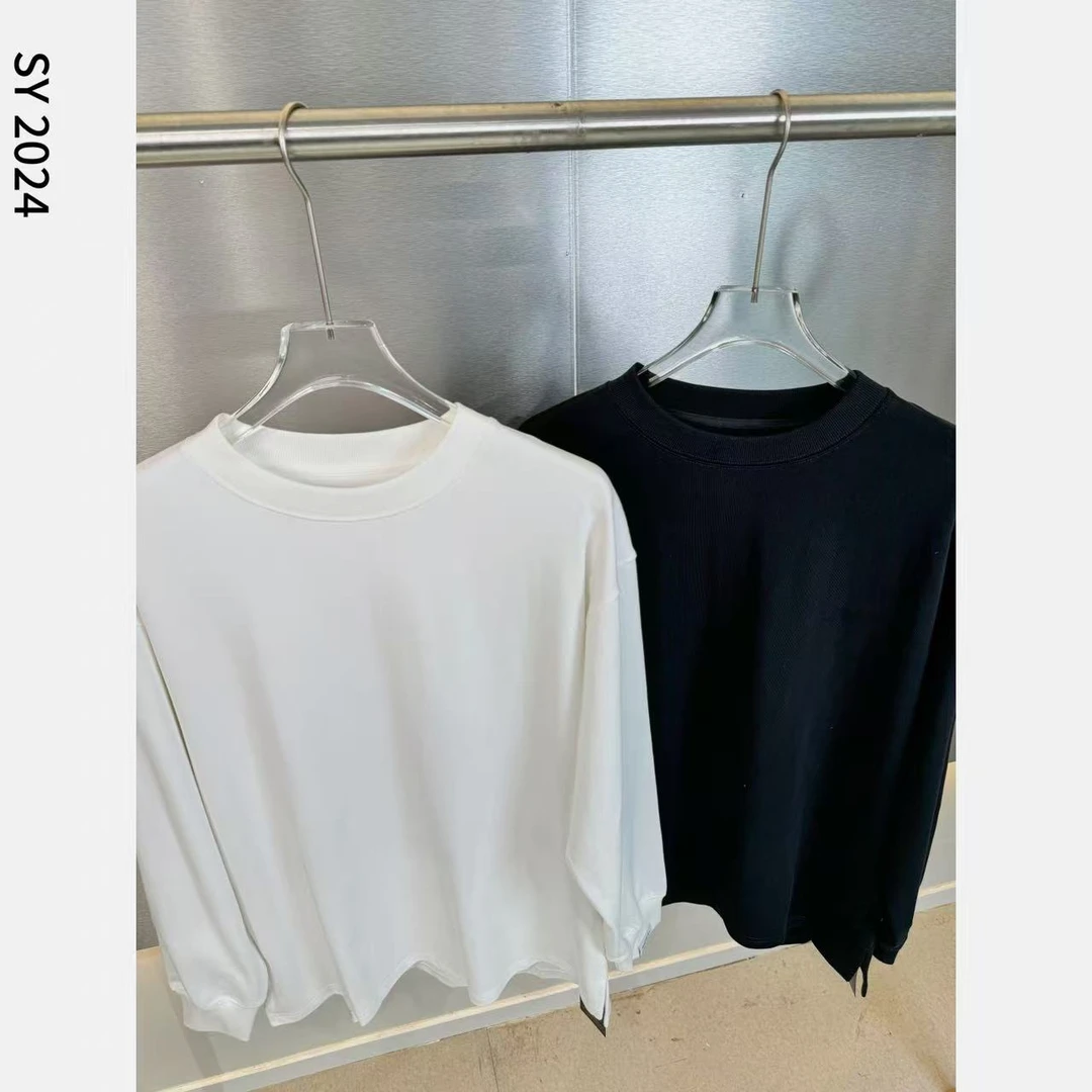 SY·冬季纯棉新款休闲百搭长袖打底T恤纯色白搭打底上衣876