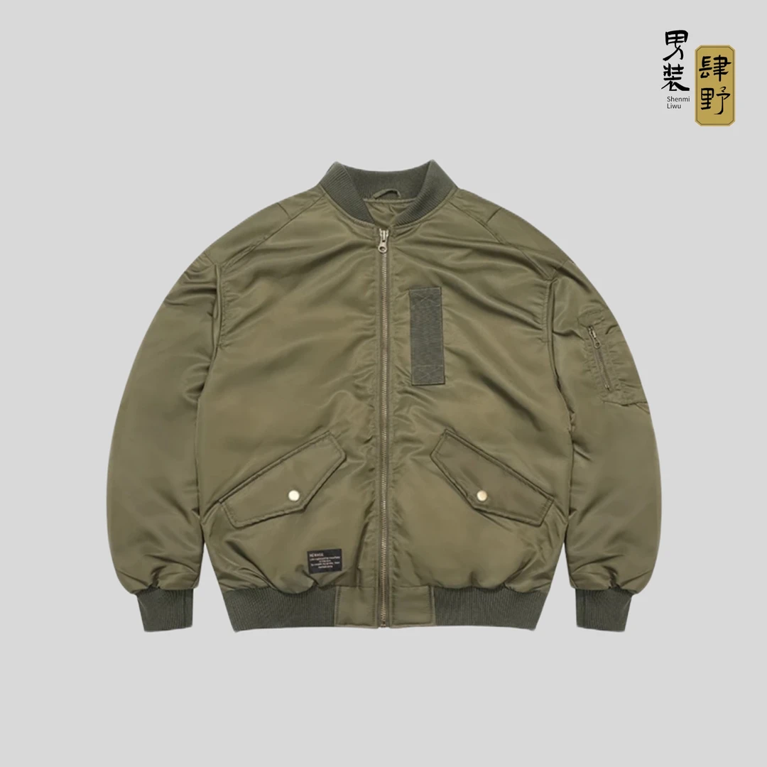 sy 棒球羽绒服男冬季款休闲棒球领夹克宽松保暖工装冬季外套23966