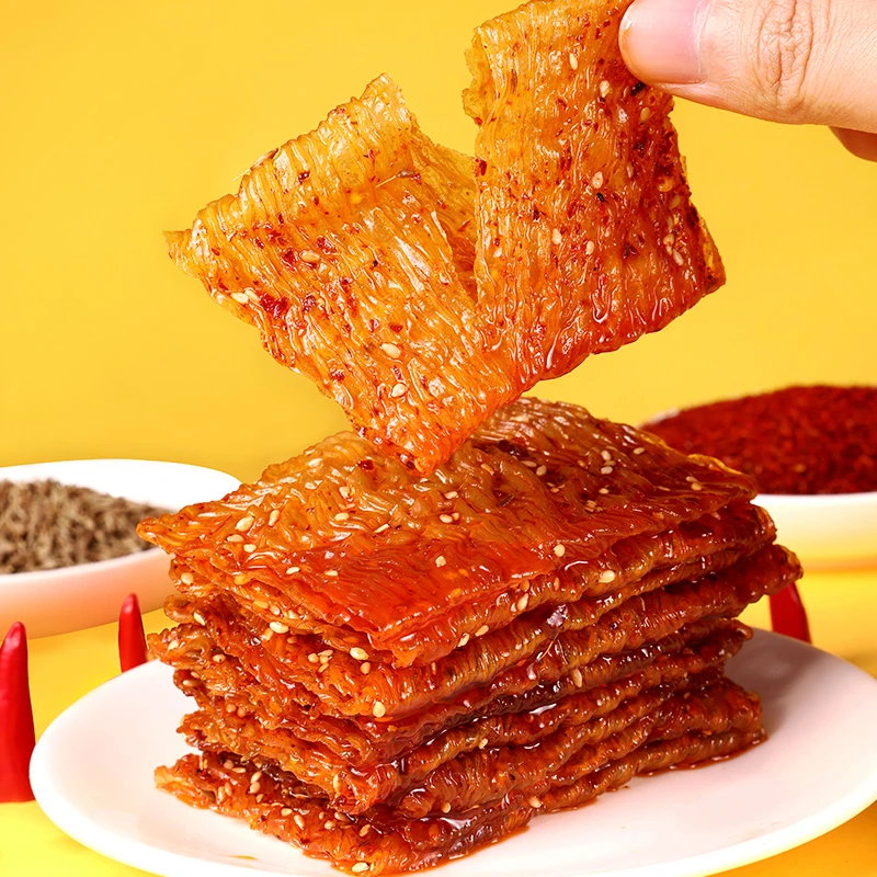 豆有味波浪豆筋辣片鞋底豆皮辣条豆制品网红零食小吃香辣味怀旧