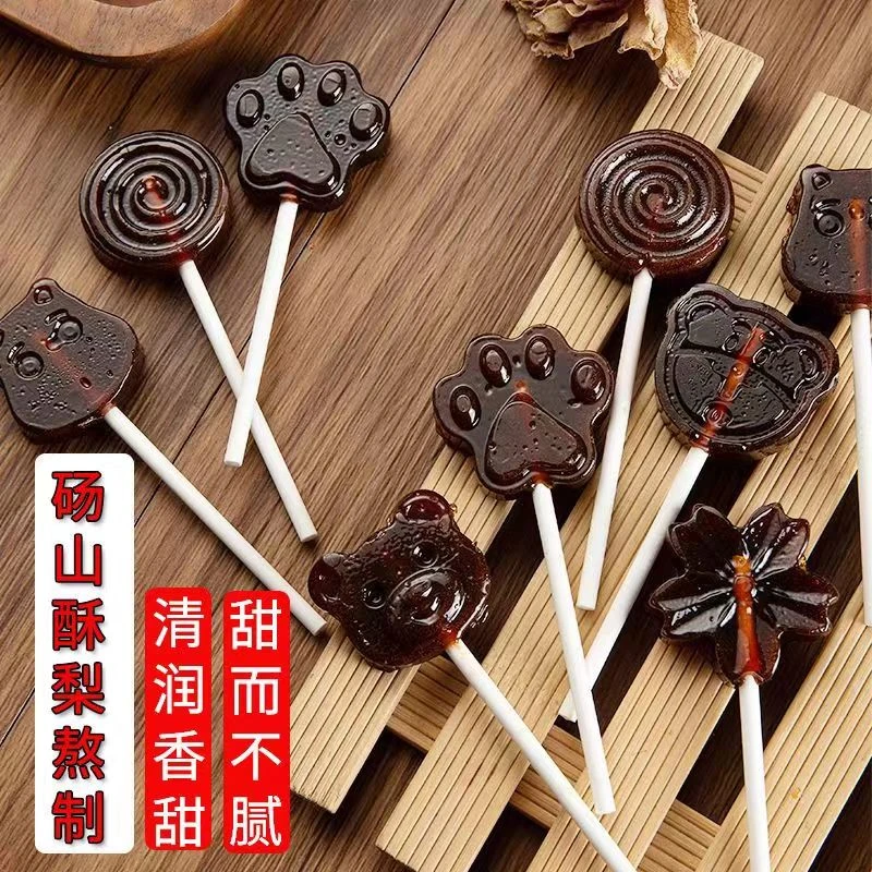 梨膏棒棒糖润喉糖儿童宝宝糖果解馋小零食小孩爱吃的儿童棒棒糖