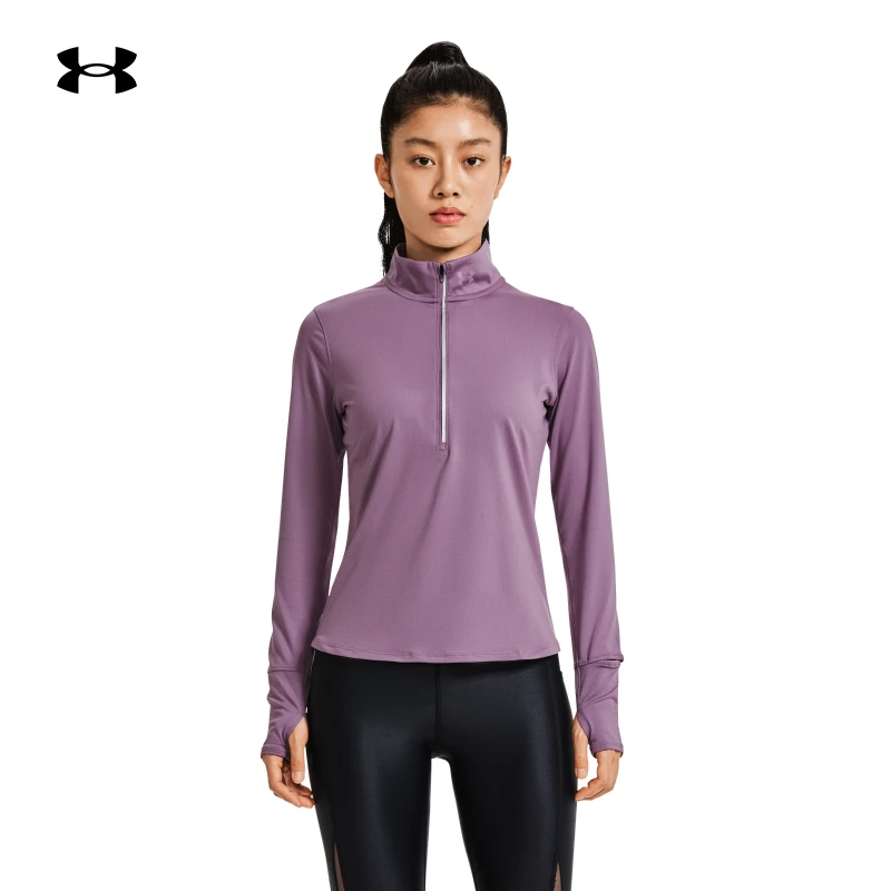 安德玛UAQualifier情侣1/2拉链跑步运T恤1379349