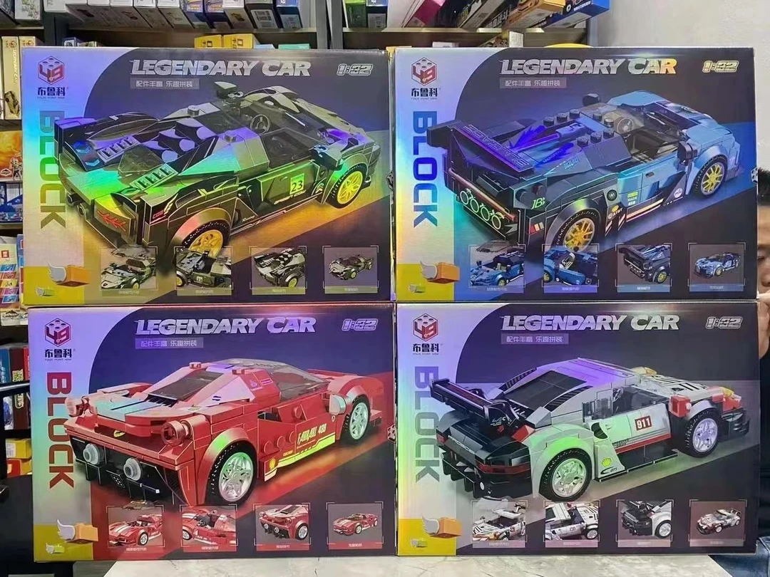 小颗粒拼装车玩具