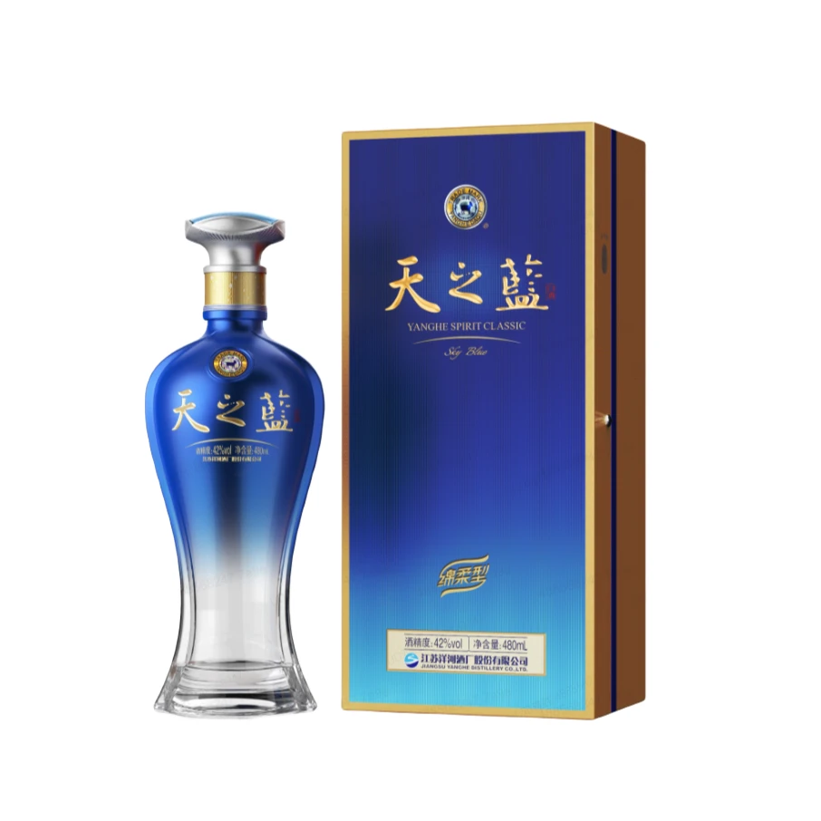 【配送到家】『42℃』天之蓝绵柔型（ 500L*瓶）42度500L