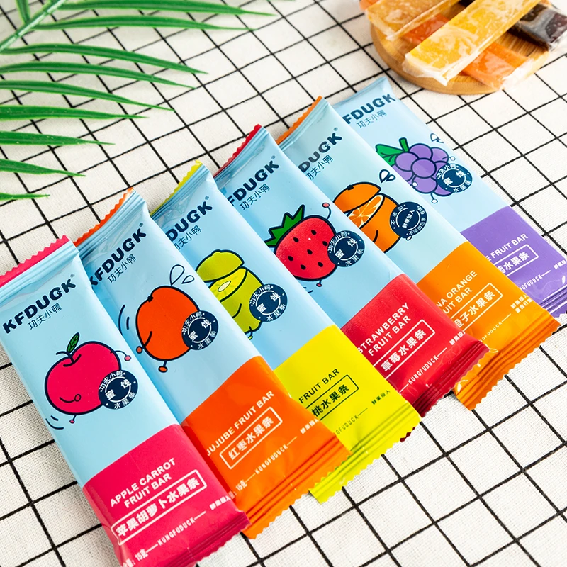 功夫小鸭宝宝水果条儿童零食果肉蜜饯多味鲜果条5种口味任意选