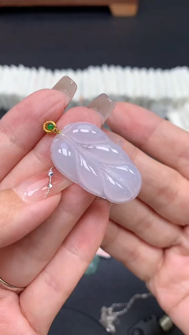 【闪购商品】翡翠吊坠(不含链)18K金镶嵌MS120088