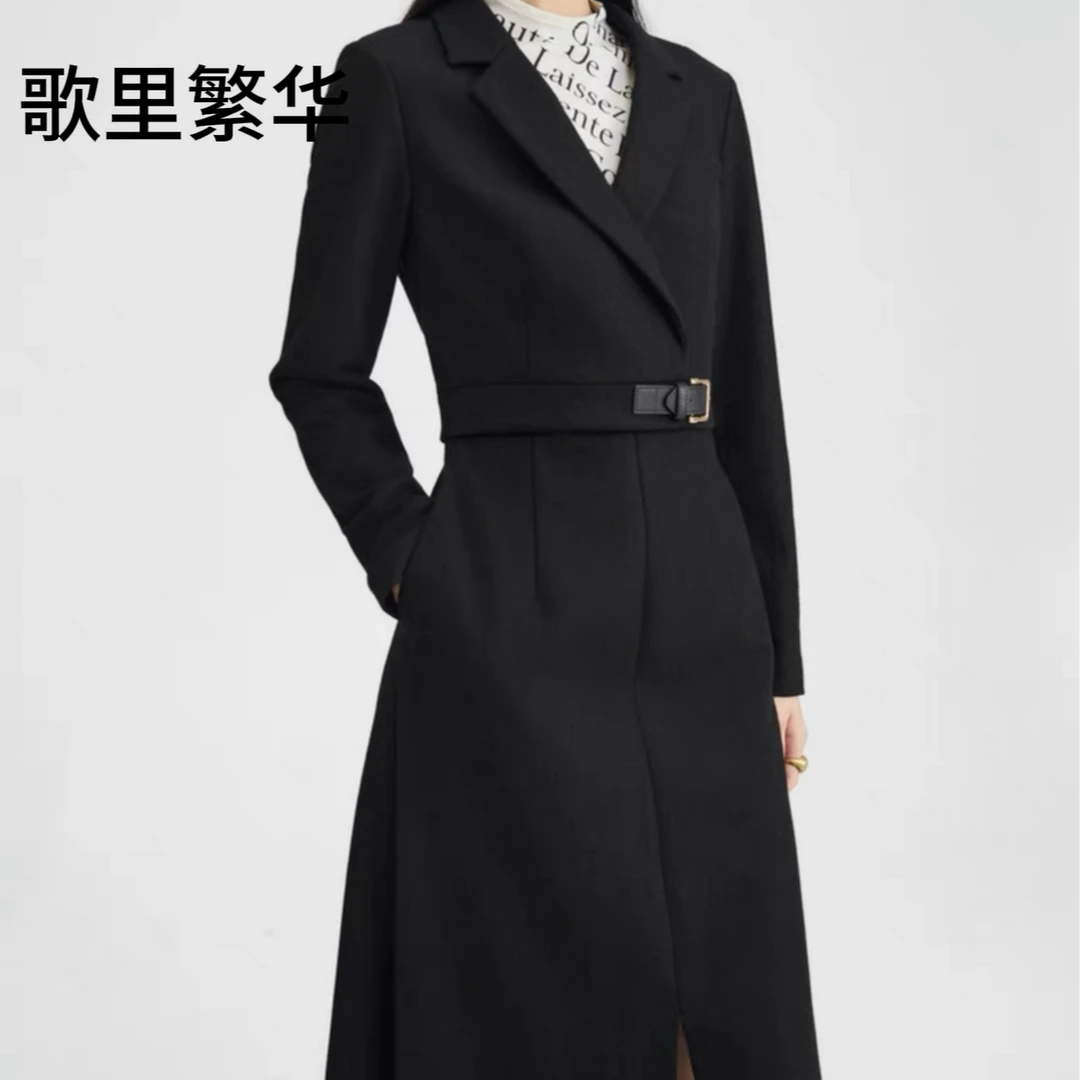 【歌里繁华】N+2024年冬季西装裙收腰羊毛连衣裙0104