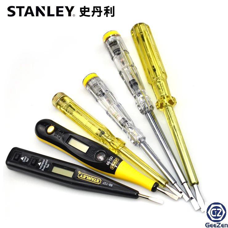 史丹利多功能感应数显进口螺丝批测电感应笔家用高精度线路测电笔