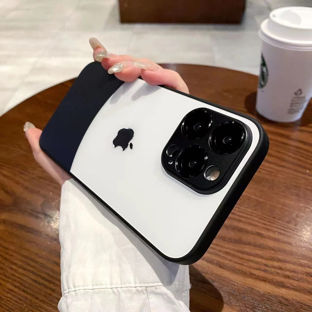 苹果16/15/14/13金属全包镜头护镜iphone15promax磨砂防摔手机壳