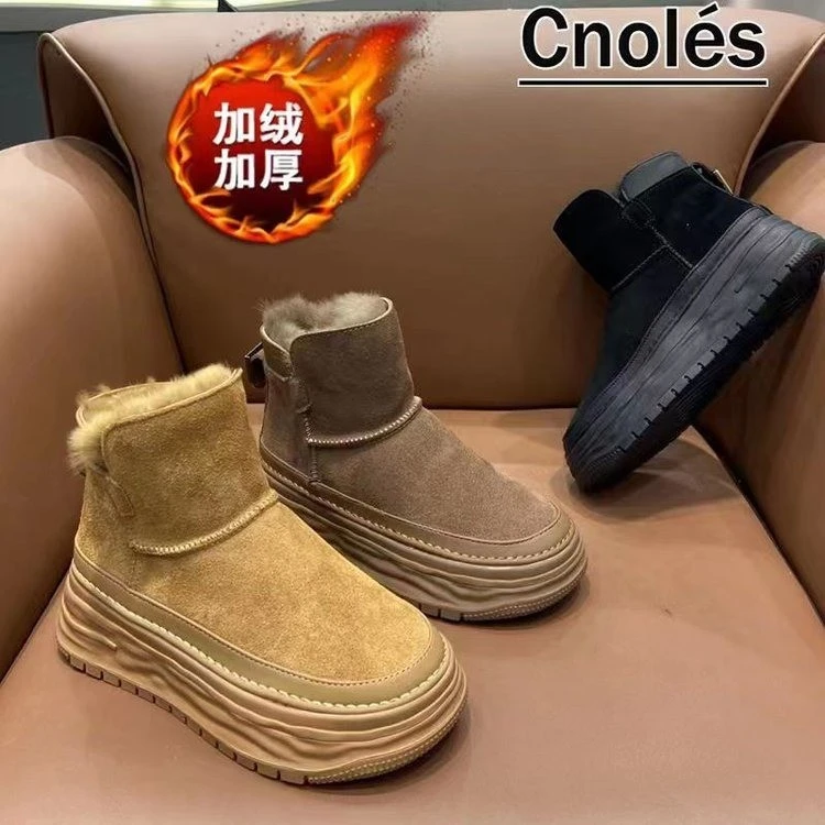 温州真皮网红爆款秋冬雪地靴加厚保暖时尚版3999