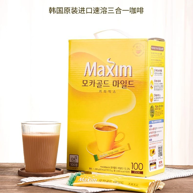 韩国进口东西Maxine麦可馨摩卡原味金牌三合一咖啡
